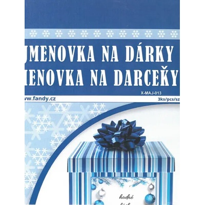 FANDY Jmenovky na dárky XMAJ-013