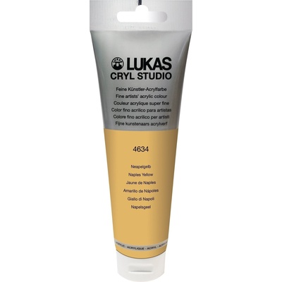 LUKAS Cryl Studio Plastic Tube АКРИЛНА боя Naples Yellow 125 ml 1 бр (746340012)