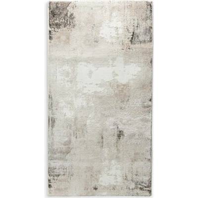 Takoy Koberec 80x150 cm světle šedý, bílý s abstraktním vzorem ASIA 4-HF-490187 | 80 x 150 cm