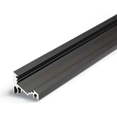 Lišta pro LED WIRELI CORNER 10 rohová ČERNÁ - 4bm