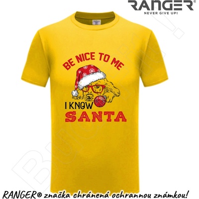Ranger tričko motív Santa žltá