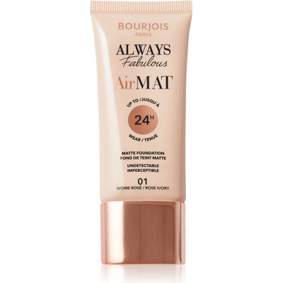 Bourjois Air Mat матиращ фон дьо тен цвят 01 Rose Ivory 30ml