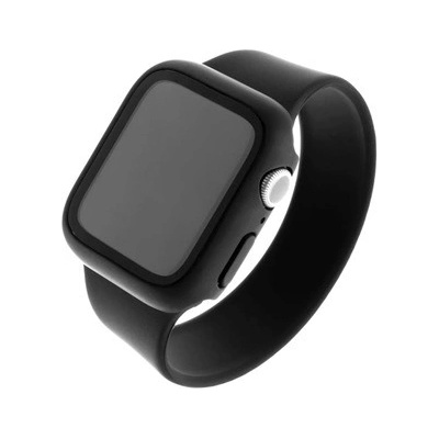 FIXED Pure 2v1 pouzdro s tvrzeným sklem pro Apple Watch 45mm černé FIXPUW+-818-BK