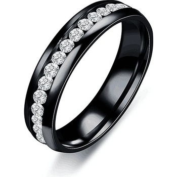 Naky ocelový prsten Valentin Black P3244