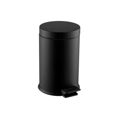Dayco Metal Кош за отпадъци, с педал, метален, ø27.5 х 44 cm, 20 L, черен (0106B)