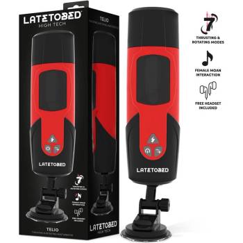 LateToBed Telio Advance Thrusting & Rotating & Moaning Masturbator with Suction Cup