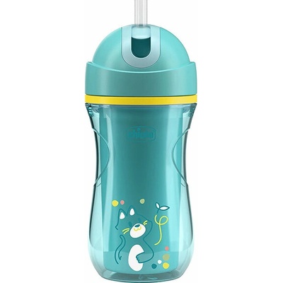 Chicco Sport Cup hrnček s rúrkou Teal 266 ml