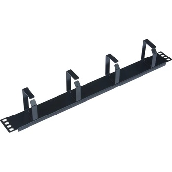 WP 1u метален кабелен мениджмънт, черен, ral 9005 wpn-acm-101-b (wpn-acm-101-b)