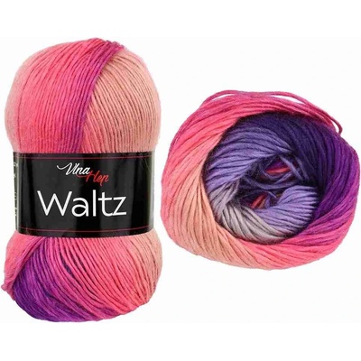 Vlna - Hep příze Waltz 5718 fialová, růžová