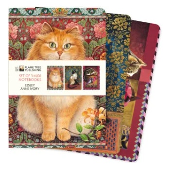 Flame Tree Publishing Lesley Anne Ivory Set of 3 Midi Notebooks | Flame Tree Publishing