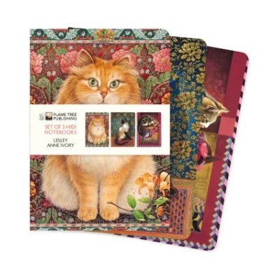 Flame Tree Publishing Lesley Anne Ivory Set of 3 Midi Notebooks | Flame Tree Publishing