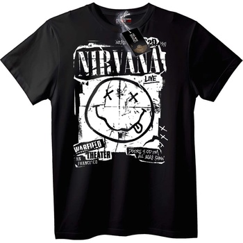 NOONEBRAND Тениска Nirvana Жив Усмихнат Смайли - 2XL, White