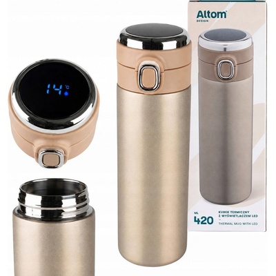 Altom Design termohrnek Temperatury zlatý 420 ml
