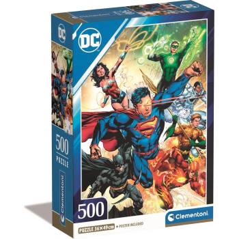 Image 1 of Clementoni - Puzzle Dc Comics: Justice League 500 - 500 piese