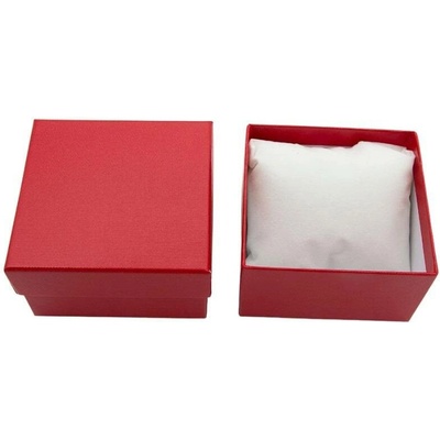 Mareb dárková krabička na šperky s polštářkem 9 x 9 x 5.5 cm červená