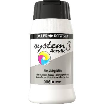 Daler-Rowney System3 АКРИЛНА боя Zinc Mixing White 500 ml 1 бр (129500006)