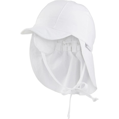 Sterntaler Детска шапка с козирка Sterntaler Kids' Peaked Cap with Neck Flap Cap - Weiß - размер 43 cm (904-3659-1211)