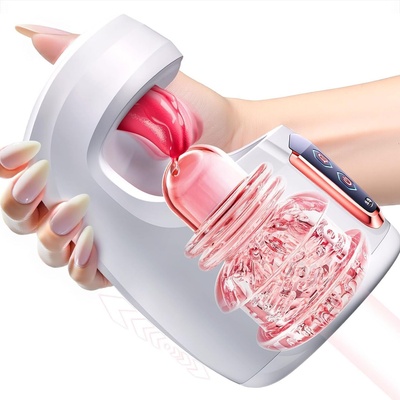 SuperLove Thrusting & Licking Tongue Blowjob Stroker