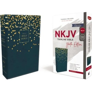 NKJV, Thinline Bible Youth Edition, Leathersoft, Blue, Red Letter, Comfort Print (ISBN: 9780785225805)