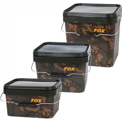 FOX Konva Camo Square Carp Buckets 17l