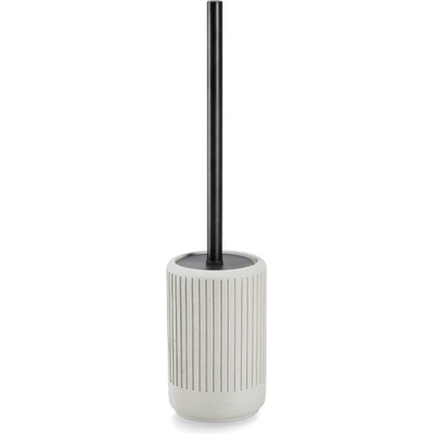 Zeller WC kefa s nádobou cement Ø 10,3 cm bielá