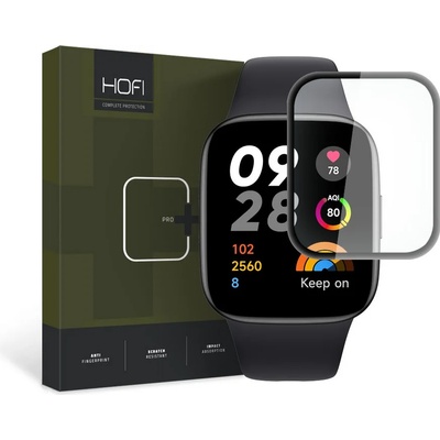 Hofi Хибридно стъкло за часовник Xiaomi Redmi Watch 3 от Hofi Hybrid Pro+ - с черна рамка (9490713934432)