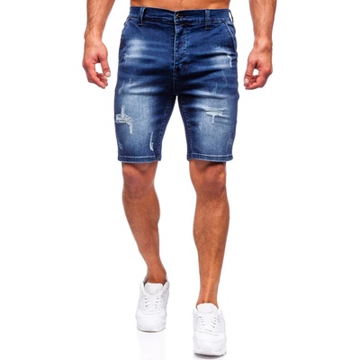 Bolf Tmavomodré pánske riflové šortky MP0036BS