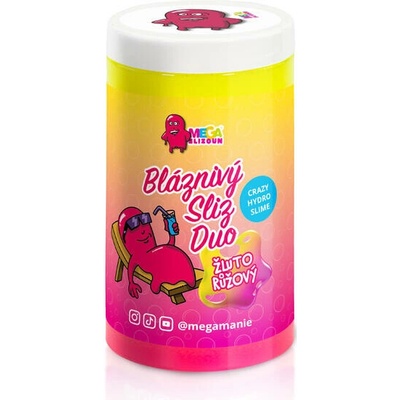Bláznivý sliz - NEO DUO žluto-růžový 430g