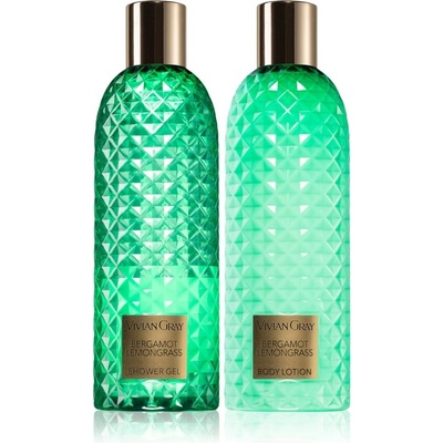 VIVIAN GRAY Gemstone Bergamot & Lemongrass подаръчен комплект за тяло 2x300ml
