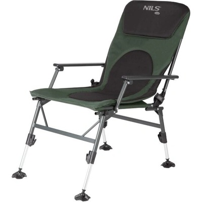 Nils Camp Turistická stolička s operadlom NC1801 čierna