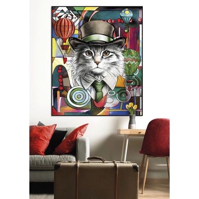 Egan Obraz HUMAN ESSENCE KOČKA „Nezávislost“ – 80×100 cm
