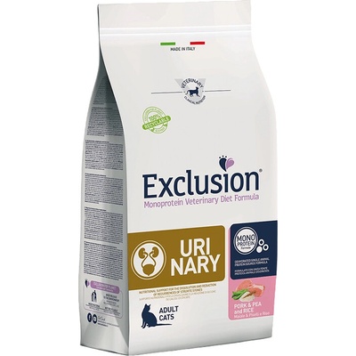 EXCLUSION CURP01 URINARY CAT bravčové hrach ryža 1,5 kg