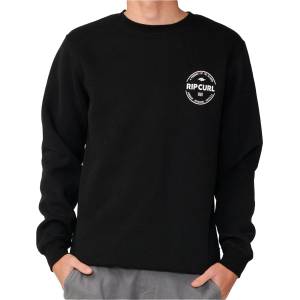 Rip Curl Мъжки пуловер Rip Curl Staple Crew Jumper - Black (017-4704-0113)