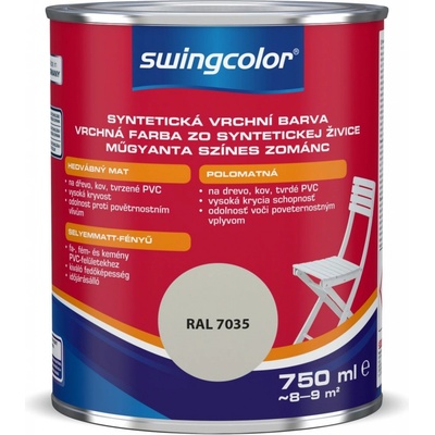 Swingcolor Farebný email 0,75 l svetlo sivá