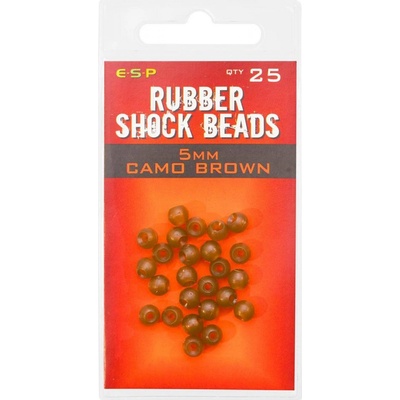 ESP Rubber Shock Beads Camo brown 5mm