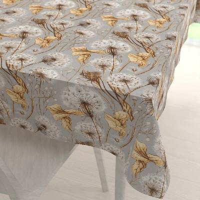 Biante bavlna obdélníkový ubrus Sandra SA-517 Podzimní pampelišky na šedém 120x140cm
