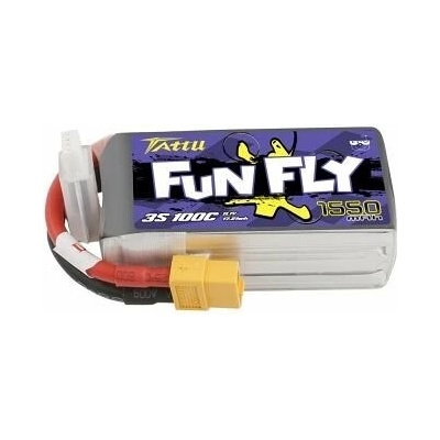 Gens ace Tattu FunFly LiPo 3S 11.1V-1550-100C XT60 73x36x28mm 140g