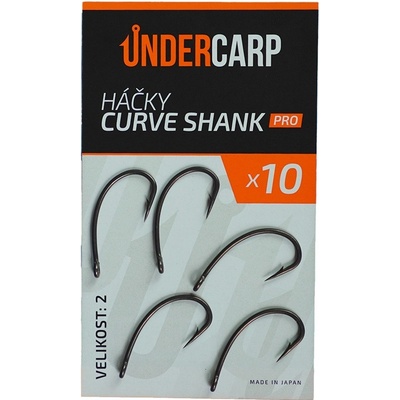 UnderCarp Háčky Curve Shank PRO 10 ks Vel.2