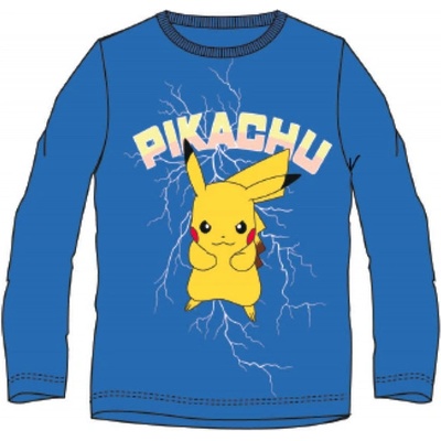 Setino tričko s dlhým rukávom Pokémon modré