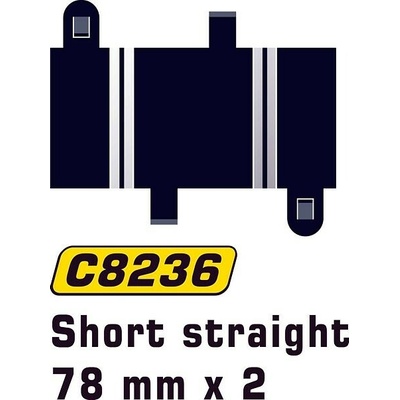Scalextric Rovný diel SPORT Straight 78mm 2 ks