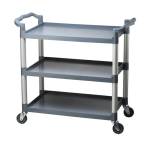 Horecano Количка мултифункционална 3 нива сива голяма 102x50x96cм 032D GX (0114146)