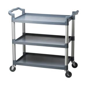 Horecano Количка мултифункционална 3 нива сива голяма 102x50x96cм 032D GX (0114146)