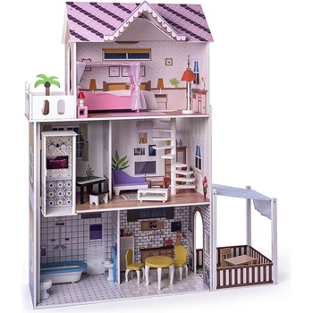 Image 1 of Woodyland Дървена къща за кукли с обзавеждане и асансьор - Малибу - Woody