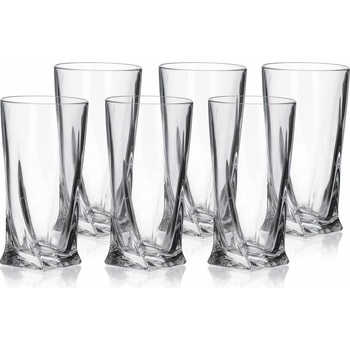 Bohemia Crystal Poháre na nealko nápoje a vodu Quadro 2K936 0 99A44 6 x 350 ml