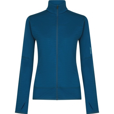 Icebreaker Wmns 300 RealFleece Descender LS Zip Atlantis