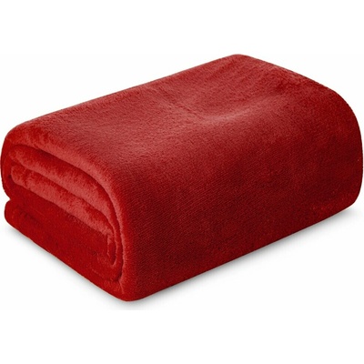 Eurofirany Deka SIMPLE bordó jemná jednofarebná deka bordová Polyester 150x200