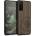 kwmobile Дървен калъф с дизайн компас за Samsung Galaxy S20 FE - тъмнокафяв
