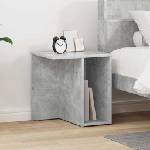 vidaXL Крайна масичка Циментено сиво 37 x 32 x 40 см (891086)