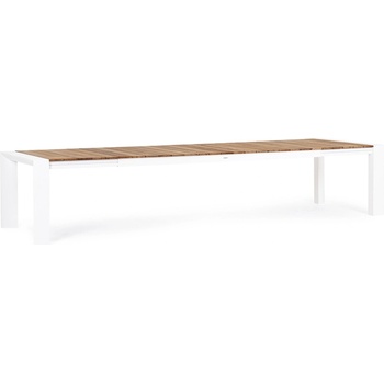 Bizzotto Разтегателна маса Cameron бял GK50, 253/319/384x110 см (0663381)