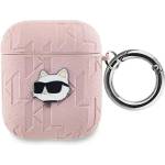 Karl Lagerfeld Кейс Karl Lagerfeld Monogram Choupette Head за AirPods 1 / 2, розов (3666339283711)